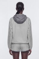 Gray and Silver Jacket with colorblock