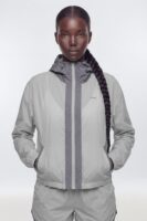 Gray and Silver Jacket with colorblock