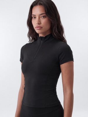 Top with a mock neck