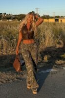 Olive Wide-Leg Pants