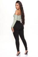 Pants in Black 71% cotton