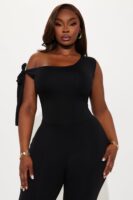 Jumpsuit with an one shoulder