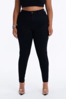 Miami Booty Lifting High Rise Stretch Skinny Jeans - Black