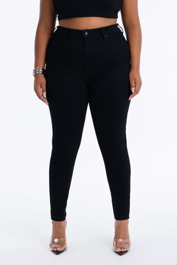 Miami Booty Lifting High Rise Stretch Skinny Jeans - Black