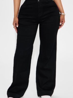 Pants in Black 70% cotton