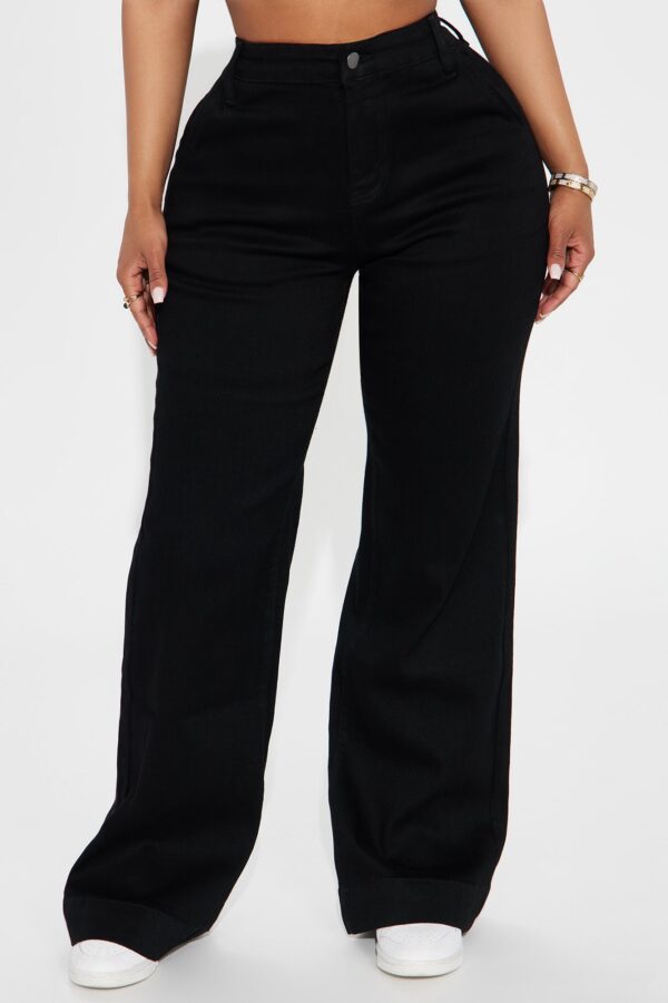 Pants in Black 70% cotton