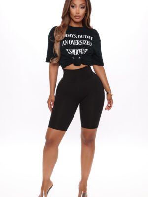 Shorts in Black 95% cotton