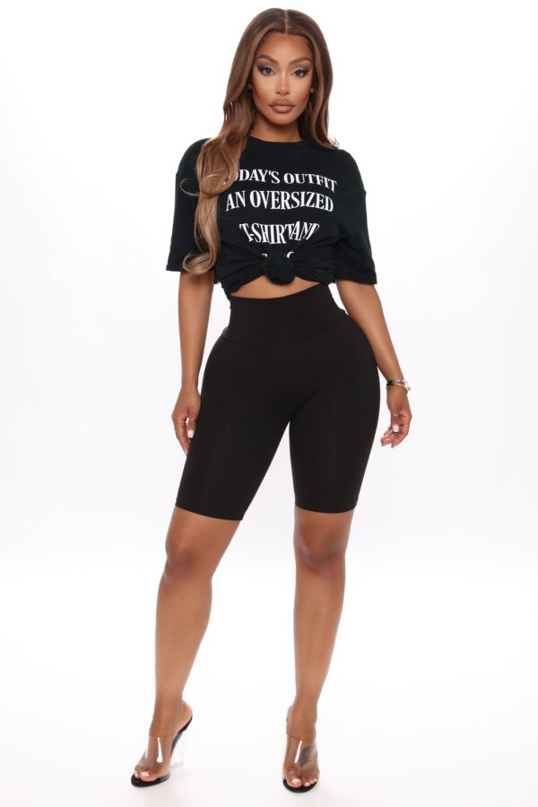 Shorts in Black 95% cotton