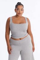 Heather Grey Wide-Leg Set
