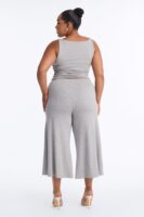 Heather Grey Wide-Leg Set