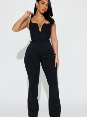 V-Neck Jumpsuit
