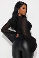 Top in Black 92% nylon