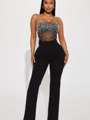 Wide-Leg Jumpsuit in Black