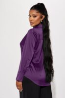 Shirt with a satin