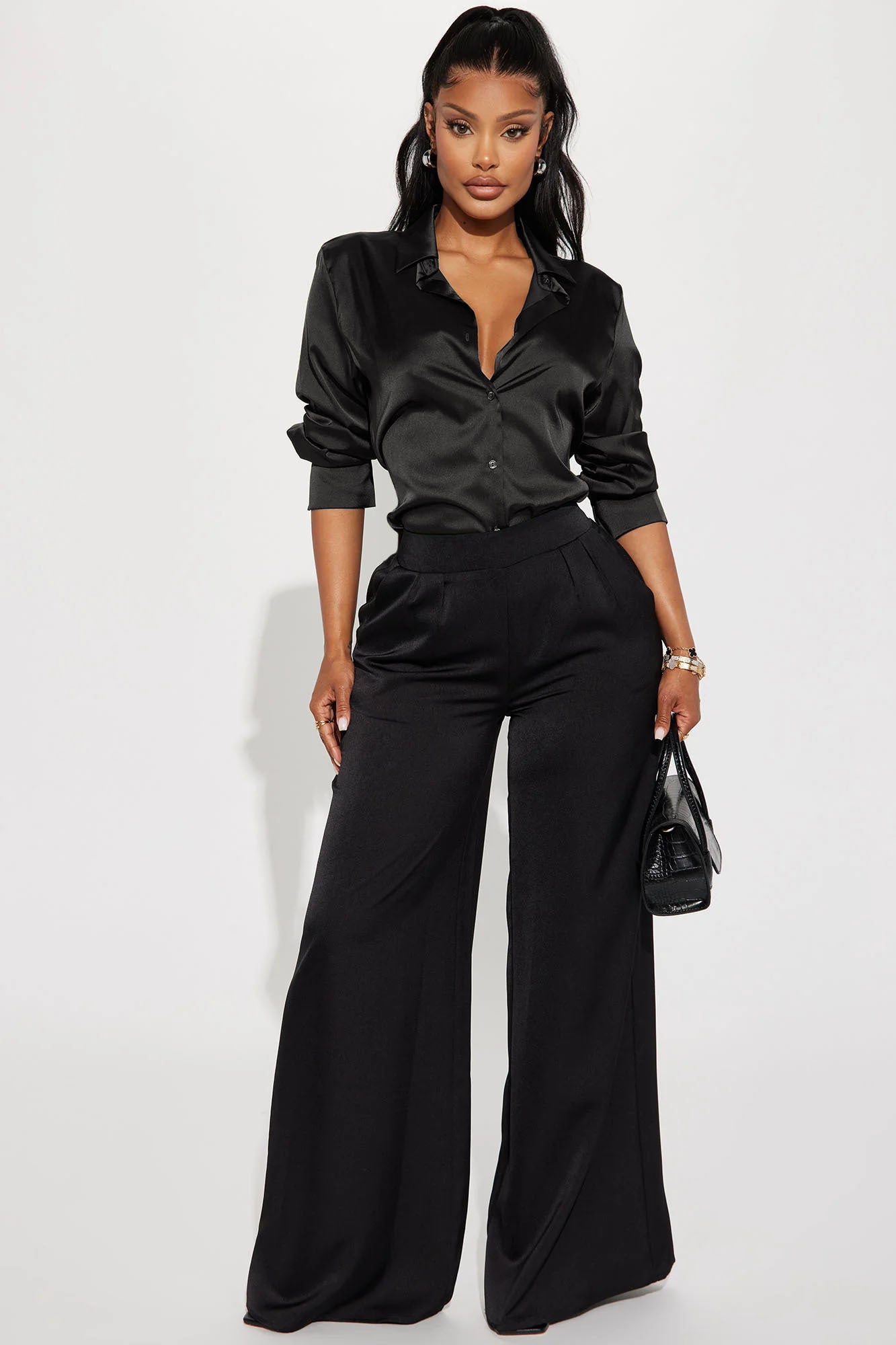 Shirt in Black 97% polyester