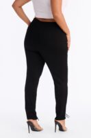 Lexi Lace Up Skinny Pant - Black