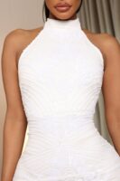 White Piece with mock neck