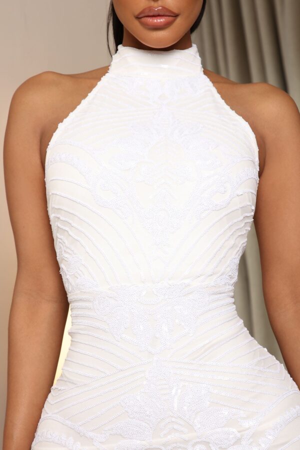 White Piece with mock neck
