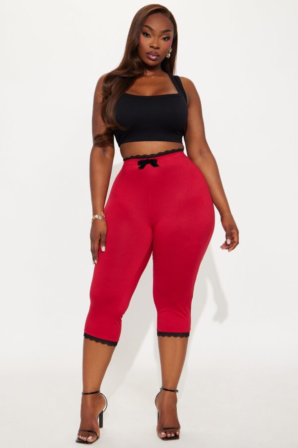 Ladies Kit Red Leggings