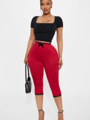 Ladies Kit Red Leggings
