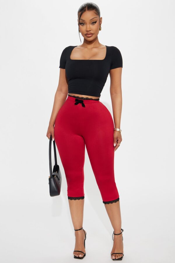 Ladies Kit Red Leggings