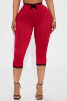 Ladies Kit Red Leggings
