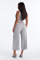 Heather Grey Wide-Leg Set