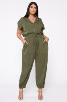 Jumpsuit with a linen