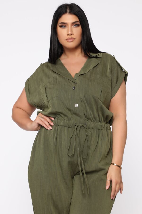 Jumpsuit with a linen