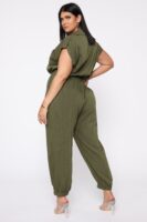 Jumpsuit with a linen