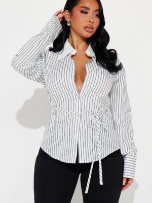Shirt in Black and White 100% polyester