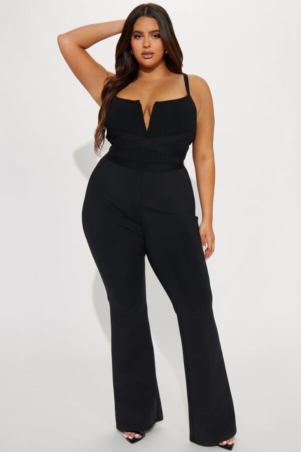 V-Neck Jumpsuit