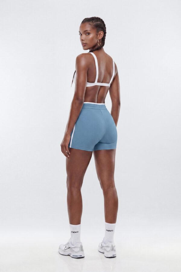Contrast Shorts in Indigo