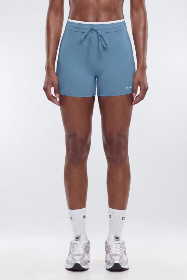 Contrast Shorts in Indigo