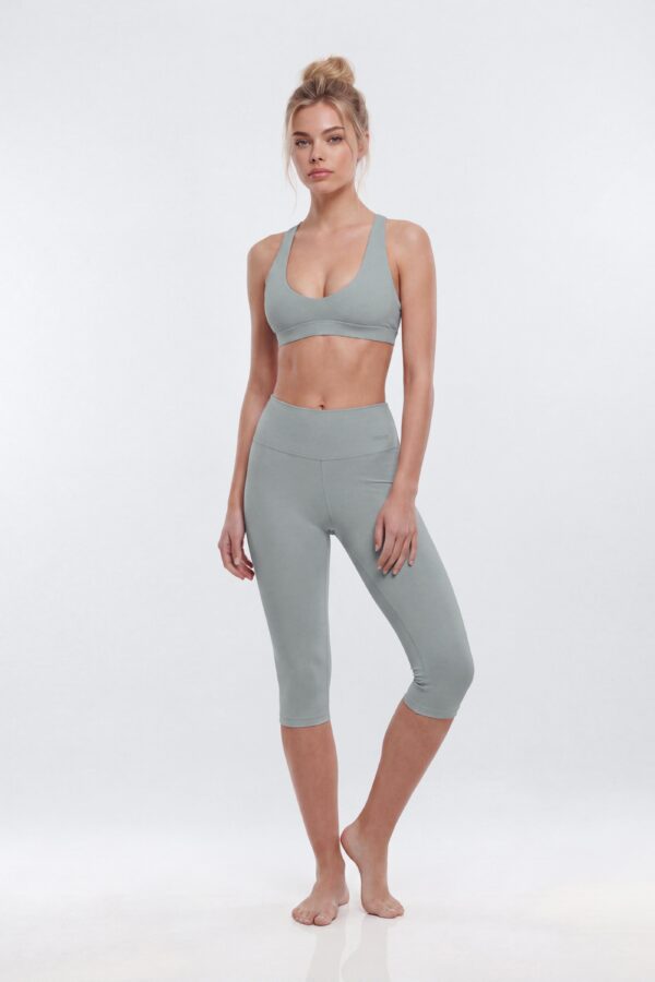 ButterSoft 15″ Low Rise Capri Legging - Steel
