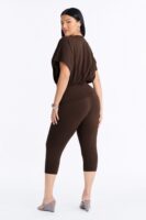 T-shirt in Brown 95% cotton
