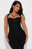 Bodysuit with contrast trim