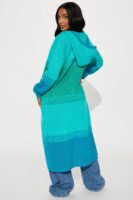 Ribbed Cardigan in Blue