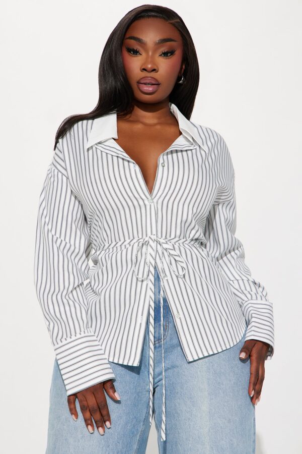 Shirt in Black and White 100% polyester