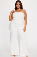 Jumpsuit in White 95% polyester