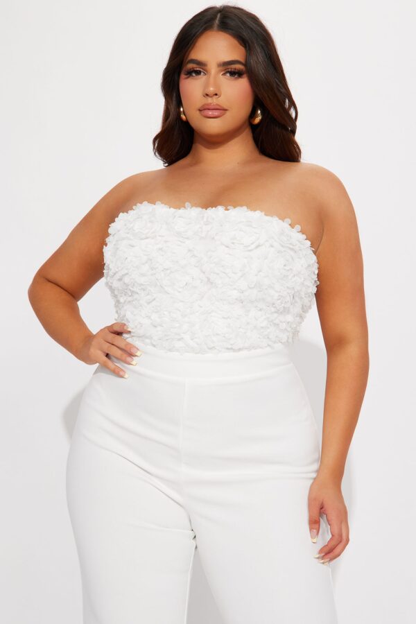 Jumpsuit in White 95% polyester