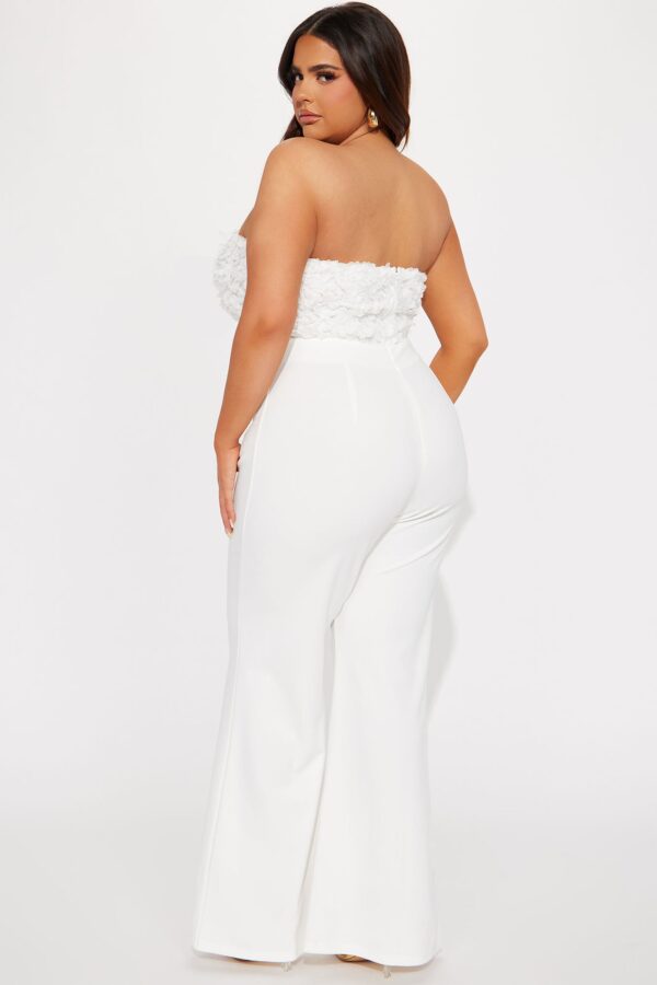 Jumpsuit in White 95% polyester