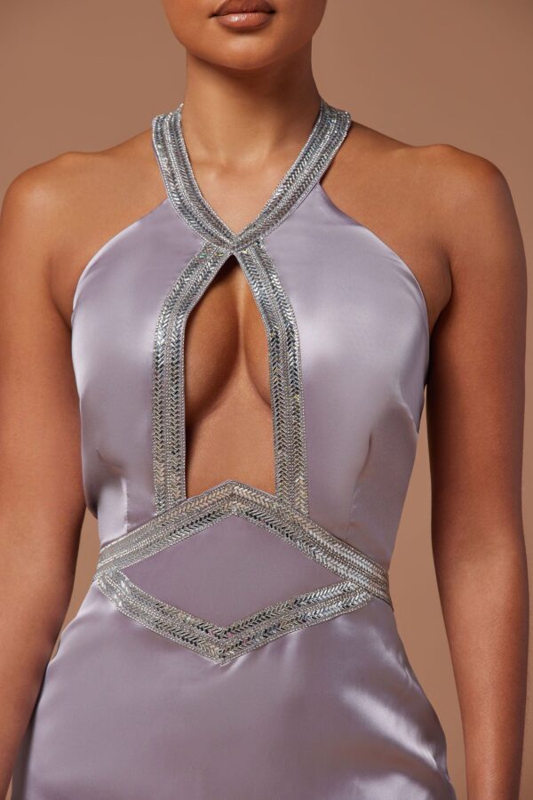 Satin Piece in Gray