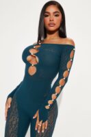Jumpsuit in Teal 90% nylon