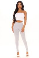 Leggings in Heather Grey 95% cotton