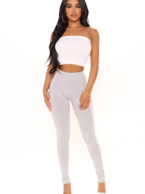 Leggings in Heather Grey 95% cotton