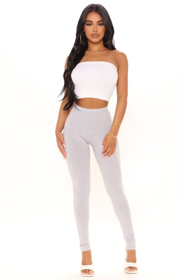 Leggings in Heather Grey 95% cotton