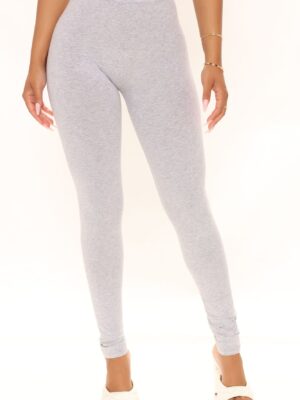 Leggings in Heather Grey 95% cotton