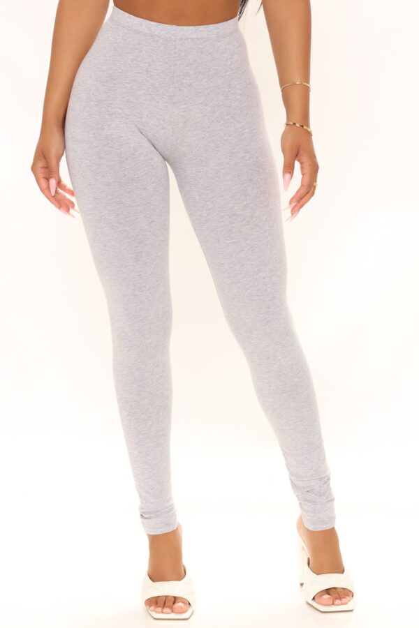 Leggings in Heather Grey 95% cotton