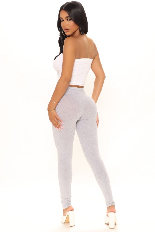 Leggings in Heather Grey 95% cotton